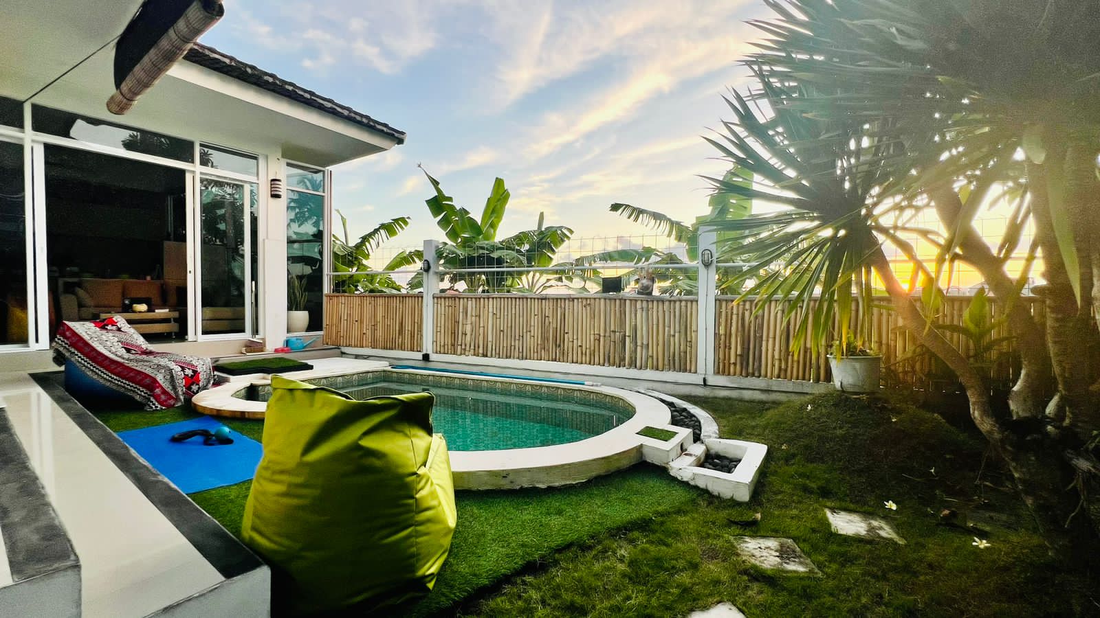 A Modern Escape with Magical Ricefield & Sunset Views