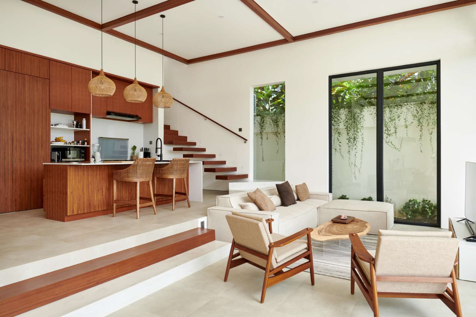 Sleek Luxury Modern Villa with Rooftop Paradise and Serene Pool Views
